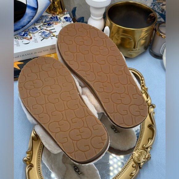 🆕 UGG 🧿 NWOB Dalla Sheepskin Slipper, White - Sz US 8 - Picture 9 of 11